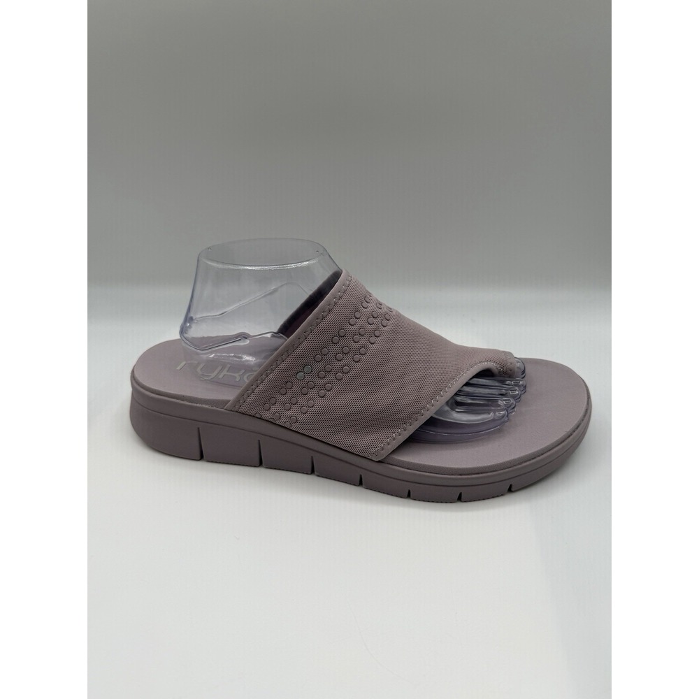 Ryka Elegance Slide Sandals, Women's 12,Purple Foam,Toe Loop Thong,Platform,NIB
